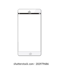 Smartphone isolated on white background