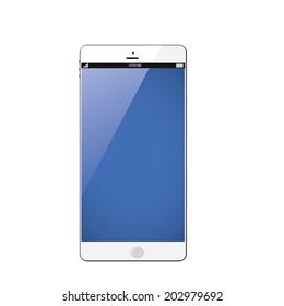 Smartphone isolated on white background