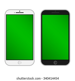 Smartphone  Isolated / Realistic mobile iphon style mockup vector / Can use for printing and website.