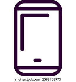 Smartphone Isolated Simple Icon Vector