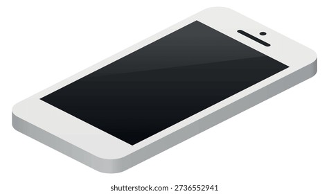 Icono isométrico del smartphone