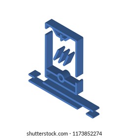 Smartphone isometric left top view 3D icon