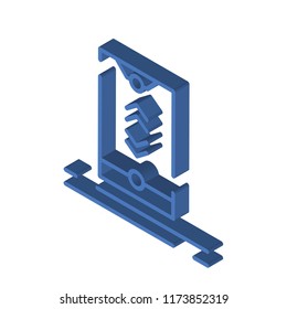 Smartphone isometric left top view 3D icon