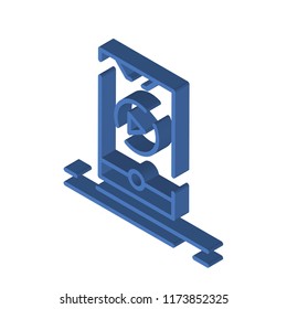 Smartphone isometric left top view 3D icon