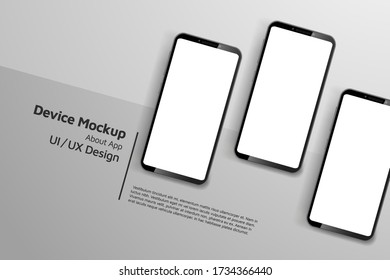 Smartphone isometric perspective view. Template for infographics or presentation UI design interface. vector illustration
