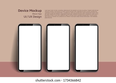Smartphone isometrische Sicht. Vorlage für Infografiken oder Präsentationen Benutzeroberfläche Design Schnittstelle. Vektorgrafik