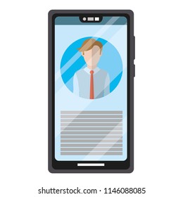 smartphone with journalist news data information