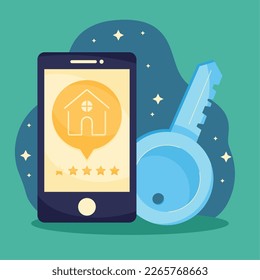 smartphone con propiedades clave