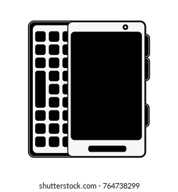 Smartphone with keyboard