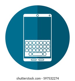 smartphone keypad display shadow
