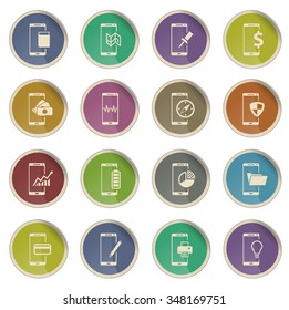 Smartphone label icons for web