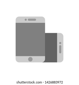 smartphone landscape icon flat style