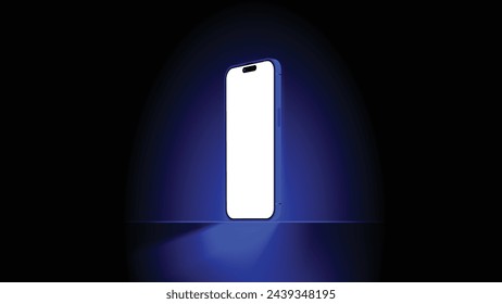 Pantalla de luz de teléfono inteligente, tecnología de teléfono móvil de visualización de banner de luz. La pantalla del teléfono inteligente brilla en las ilustraciones. Fondo abstracto moderno del vector del teléfono móvil para los papeles pintados, banners, invitación