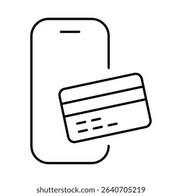 Smartphone Line Editable Stroke Icon. Mobile Phone Functions, Settings, Technology, Apps, Security, Shopping, Mobile Wallet, Marketing, Promotion, Communication Vector Illustration
