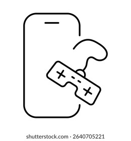 Smartphone Line Editable Stroke Icon. Mobile Phone Functions, Settings, Technology, Apps, Security, Shopping, Mobile Wallet, Marketing, Promotion, Communication Vector Illustration