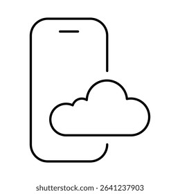 Smartphone Line Editable Stroke Icon. Mobile Phone Functions, Settings, Technology, Apps, Security, Shopping, Mobile Wallet, Marketing, Promotion, Communication Vector Illustration