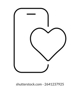Smartphone Line Editable Stroke Icon. Mobile Phone Functions, Settings, Technology, Apps, Security, Shopping, Mobile Wallet, Marketing, Promotion, Communication Vector Illustration