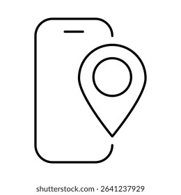 Smartphone Line Editable Stroke Icon. Mobile Phone Functions, Settings, Technology, Apps, Security, Shopping, Mobile Wallet, Marketing, Promotion, Communication Vector Illustration