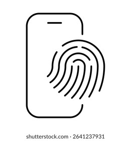 Smartphone Line Editable Stroke Icon. Mobile Phone Functions, Settings, Technology, Apps, Security, Shopping, Mobile Wallet, Marketing, Promotion, Communication Vector Illustration