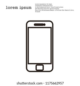 smartphone line icon