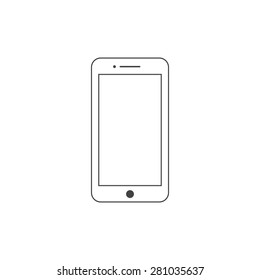 smartphone line icon