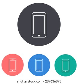 smartphone line icon