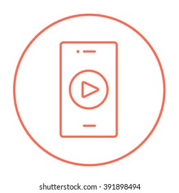 Smartphone line icon.