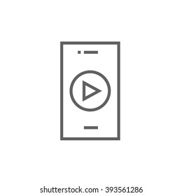 Icono de línea de Smartphone.