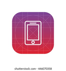smartphone line icon