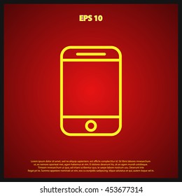 smartphone line icon