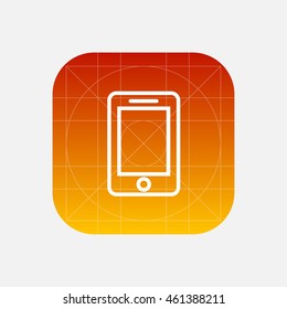 smartphone line icon