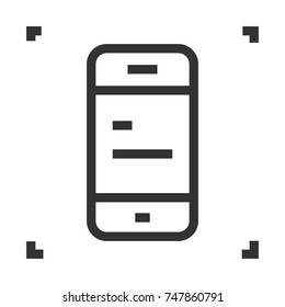 Smartphone line icon