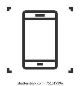 smartphone line icon