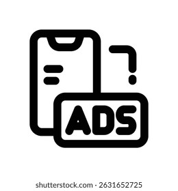 smartphone line icon. Clean and minimalist vector icon for websites, mobile apps, presentations, and logos. Fully scalable and customizable for any project.