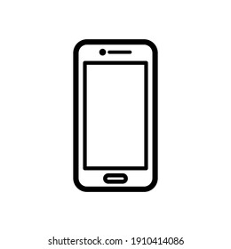 plantilla de vector de diseño de icono de línea de smartphone