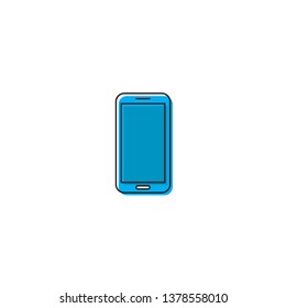 Smartphone line icon, outline vector icon illustration, linear pictogram isolated on white