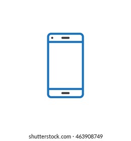 Smartphone line icon, outline vector logo illustration, linear pictogram isolated on white