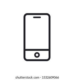 Smartphone Line Icon Vector Symbol Eps