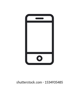 Smartphone Line Icon Vector Symbol Eps