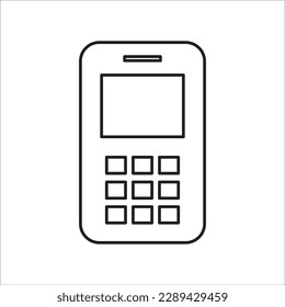 smartphone line new vector icon
