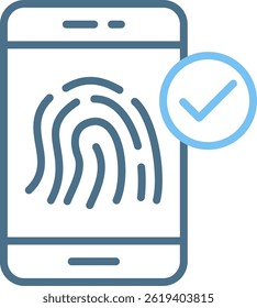 Smartphone Line Two Colour Icon
