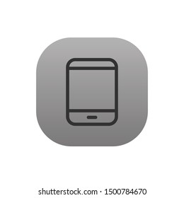 Smartphone  - Line Vector Icon