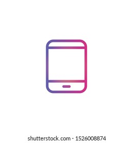 Smartphone  - Line Vector Icon