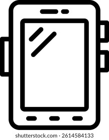 Smartphone Line Vector Icon Design