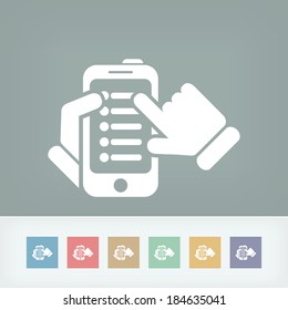 Smartphone list icon