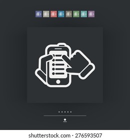 Smartphone list icon