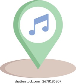 smartphone location flat icon design