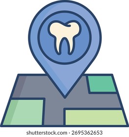 smartphone location linear color icon design