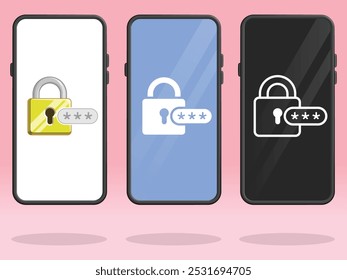 Smartphone Lock Asking Password Input Field