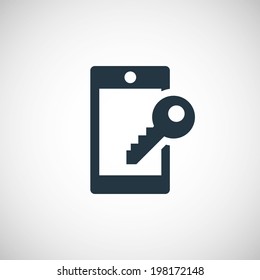 smartphone lock icon